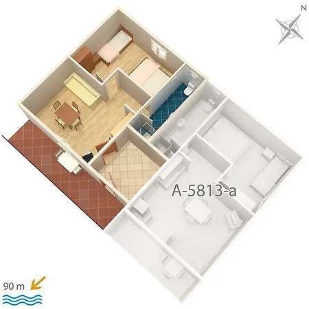 Privlaka 5813b Appartamento